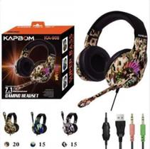 Fone De Ouvido Game Com Fio Camuflado Headset Gaming Ka-908 - KAPBOM Fone De Ouvido Game Com Fio Camuflado Headset Gaming Ka-908 - KAPBOM