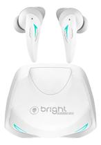 Fone De Ouvido Gamer Bluetooth Bright Sleek Sound Branco