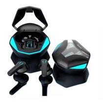 Fone de Ouvido Gamer Bluetooth sem Fio TWS Luz Modo Dual Kapbom