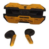 Fone De Ouvido Gamer Bluetooth Transformers - Cor Amarelo