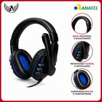 Fone de Ouvido Gamer Com Fio P2 Headset Microfone Controle de Volume Original Altomex