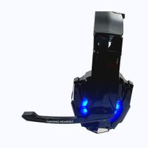 Fone de Ouvido Gamer Com Microfone e Led Azul - Quanhe Fone de Ouvido Gamer Com Microfone e Led Azul - Quanhe