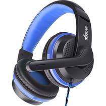 Fone De Ouvido Gamer Com Microfone Headphone Para Celular e Computador Azul
