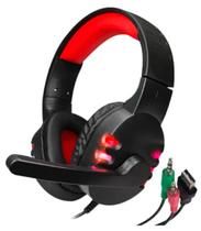 Fone De Ouvido Gamer Headset Com Led Microfone Usb P2 P3 Rgb
