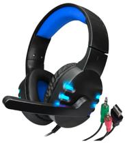 Fone De Ouvido Gamer Headset Com Led Microfone Usb P2 P3 Rgb