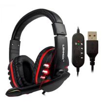 Fone de Ouvido Gamer Headset Gamer 7.1 USB Com Microfone e Controlador RGB - LE-1040 Fone de Ouvido Gamer Headset Gamer 7.1 USB Com Microfone e Controlador RGB - LE-1040