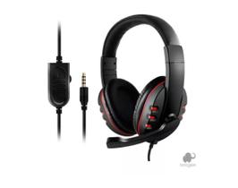 Fone De Ouvido Gamer Headset Ka903 Com Fio E Microfone Cor Vermelho Cor Da Luz Vermelho