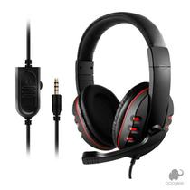 Fone De Ouvido Gamer Headset Ka903 Fio E Microfone Vermelho - Booglee