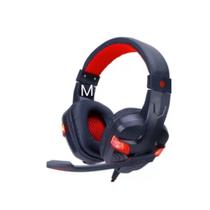 Fone de ouvido gamer Knup vemenho e azul