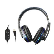 Fone de Ouvido Gamer Led Compatível PC P3 P4 KT-359 Ketchup