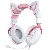 Fone de Ouvido Gamer ONIKUMA X10 com Cancelamento de Ruído - Estéreo Rosa