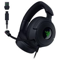 Fone de Ouvido Gamer Razer Kraken V4 X com Fio - Som Surround 7.1