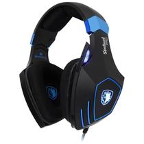 Fone De Ouvido Gamer Sades Spellond Pro Áudio By Bongiovi Dps Preto Azul