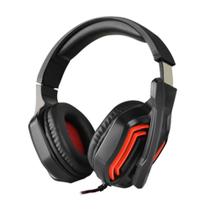 Fone de Ouvido Gamer Satellite AE-361 USB - Preto/Vermelho