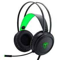 Fone De Ouvido Gamer T Dagger Ural 3.5Mm 50Mm Preto E Verde Rgh202 - Vila Brasil