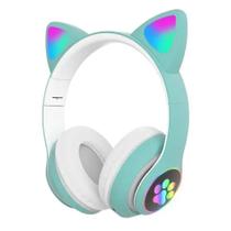 Fone De Ouvido Gatinho Bluetooth Infantil Led Menino Menina - Cat Ear
