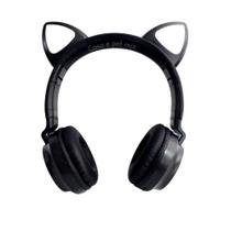 Fone De Ouvido Gatinho Gato Cat Ear Led Cartão Buetooth Top