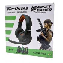 Fone de Ouvido Headdset Gamers Com microfone F4 - Tecdrive