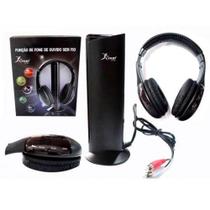 Fone De Ouvido Headphone 5 Em 1 Wireless Preto Knup BFO-218 Fone De Ouvido Headphone 5 Em 1 Wireless Preto Knup BFO-218