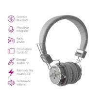 Fone de Ouvido Headphone Bluetooth para Galaxy Cinza Fone de Ouvido Headphone Bluetooth para Galaxy Cinza