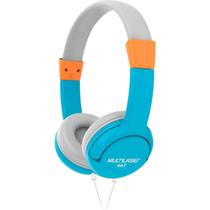 Fone De Ouvido Headphone Com Fio Multilaser Kids Happy Azul
