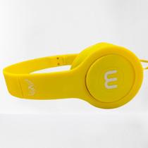 Fone de ouvido headphone dobravel com fio p2 amarelo