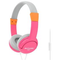Fone de Ouvido Headphone Multilaser KIDS HAPPY Rosa PH378