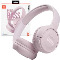 Fone de Ouvido Headphone On-Ear Sem Fio Bluetooth Tune 510BT Rosa Original Extra Bass - Harman