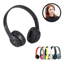 Fone De Ouvido Headphone P47 Wireless Bluetooth Dobrável Preto