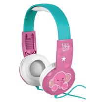 Fone De Ouvido Headphone Rosa Infantil Kids Com Cabo - Gici Tech