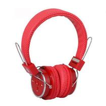 Fone De Ouvido Headphone Sem Fio Bluetooth Micro Sd Radio Fm B-05 Vermelho - B05