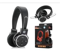 Fone De Ouvido Headphone Sem Fio Bluetooth Sd Mp3 Usb Cor Preto