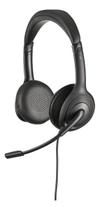 Fone de Ouvido Headset Biauricular WHS 60 Duo USB Preto Intelbras