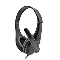 Fone de ouvido Headset Business Multilaser PH294 Preto Original - Com Microfone, Potência 100MW, Conexão P2