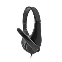 Fone de ouvido headset business multilaser preto home office ph294 com fio p2 microfone