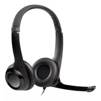 Fone de Ouvido Headset Com Fio Usb Logitech H390 Preto
