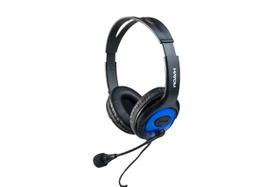 Fone de Ouvido Headset com Microfone com Plug P2 Preto/Azul Hayom - HF2208