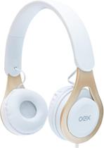 Fone de Ouvido Headset com Microfone OEX Drop HS210 - Branco com dourado