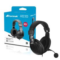 Fone de Ouvido Headset com Microfone Preto HSL-102 Fortrek
