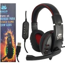 Fone De Ouvido Headset Game Usb Ps3 Microfone Knup