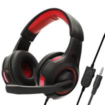 Fone de Ouvido Headset Gamer C/ Fio Microfone Baixa Latência Profissional Resistente Confortável Pc Console Jogos Streamer