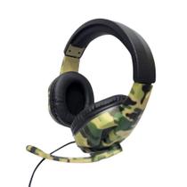 Fone De Ouvido Headset Gamer Camuflado Sez-881 Pro