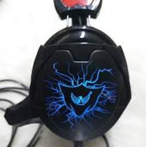 Fone De Ouvido Headset Gamer Com Led Rgb - Altomex cor preto c/ detalhes vermelho
