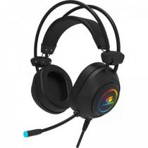 Fone de Ouvido Headset Gamer Crusader Rainbow Fortrek Preto
