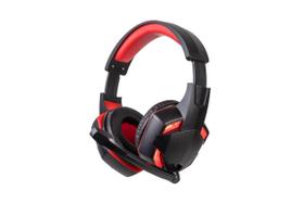 Fone De Ouvido Headset Gamer Dust Vermelho Com Led