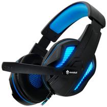 Fone de ouvido headset gamer eg305bl/thoth azul com fio evolut .