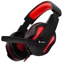 Fone de ouvido headset gamer evolut eg-305 thoth vermelho