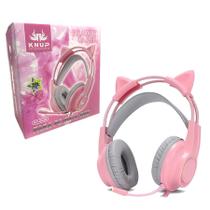 Fone De Ouvido Headset Gamer Gatinho Ps4/x-one Kp-ga04
