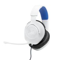 Fone de Ouvido Headset Gamer JBL Quantum 100P Console Branco com Azul
