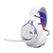 Fone de ouvido Headset Gamer JBL Quantum 650 Branco Wireless com Som Imersivo, Microfone FlipUp e Iluminação RGB